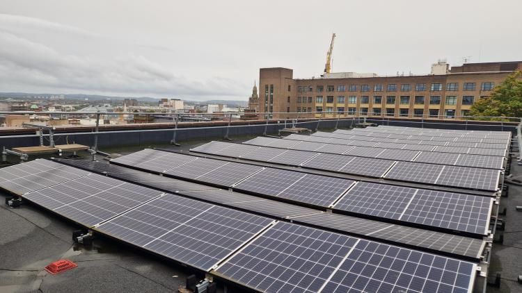 Scotland university solar panels